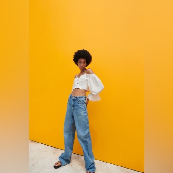 Zara crop top size small and medium new with tags - Picture 2 of 6